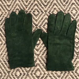 Vintage Lands End Suede Leather Gloves
